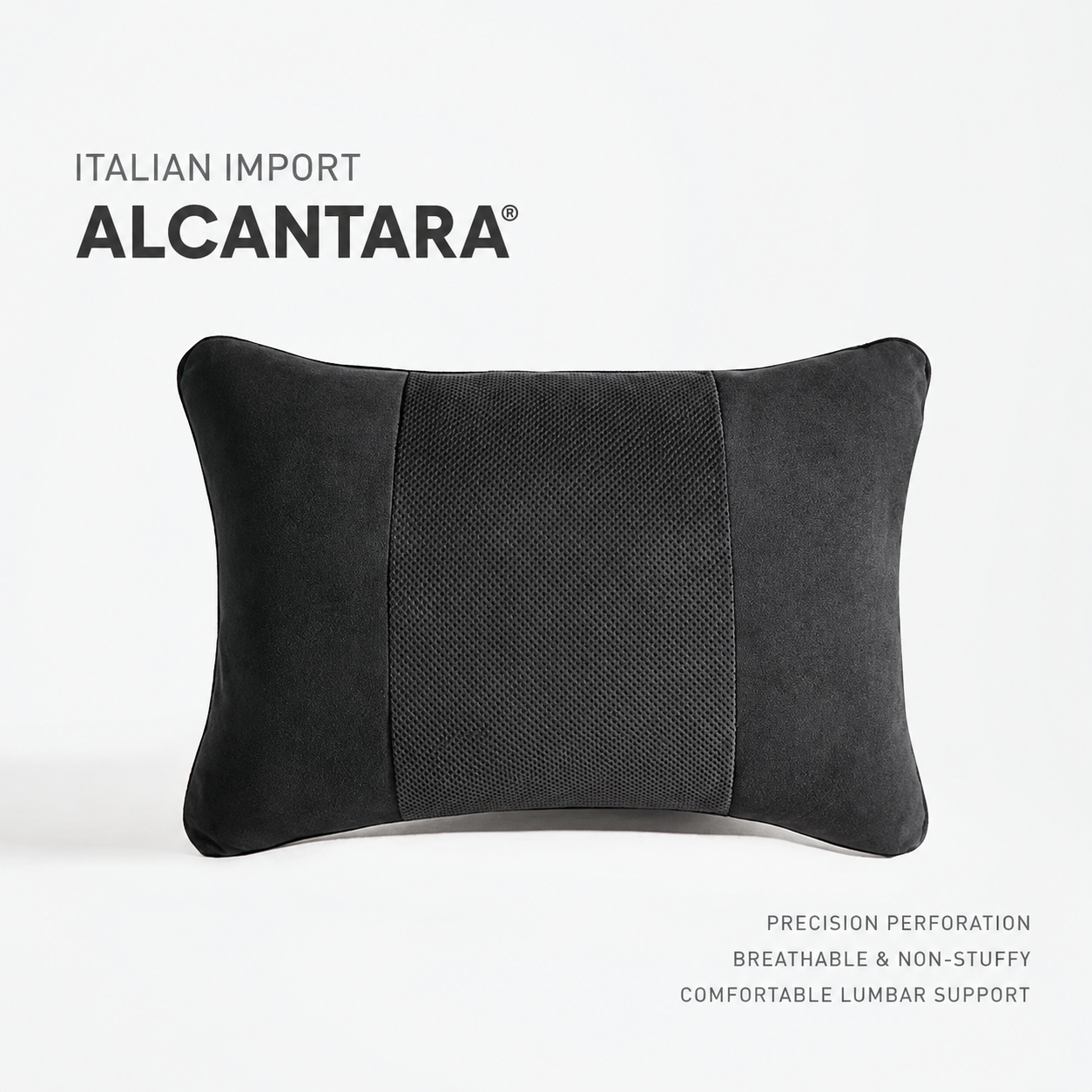 Signature Italian Alcantara Lumbar Support Cushion