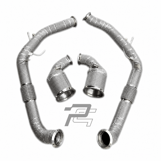 EA839 High-Flow Downpipes – Porsche Panamera 971 2.9T V6