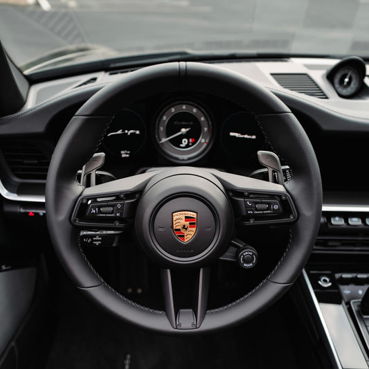 Porsche GT3RS Weissach Package Style Aluminum Paddles - JQ Werks Clubsport Magnetic Paddle Shifters