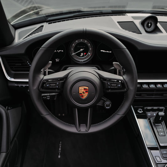 Porsche GT3RS Weissach Package Style Aluminum Paddles - JQ Werks Clubsport Magnetic Paddle Shifters