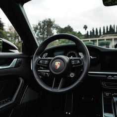 Porsche GT3RS Weissach Package Style Aluminum Paddles - JQ Werks Clubsport Magnetic Paddle Shifters