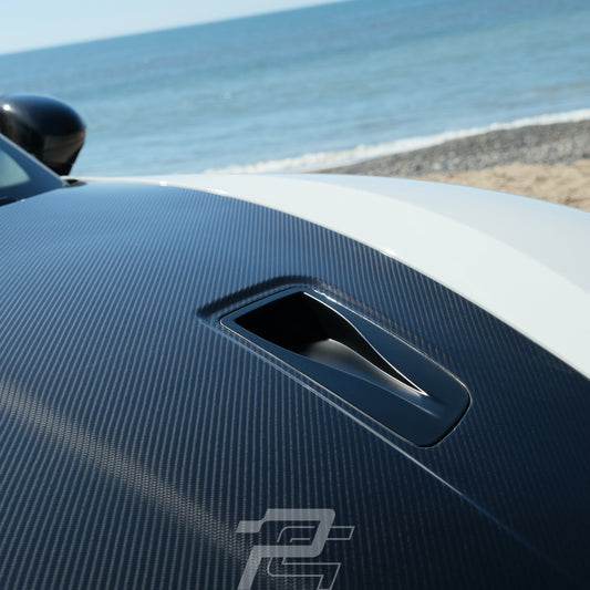 RS Style Dry Carbon Fiber Front Hood with NACA Air Duct - Porsche 981 & 718 & 991