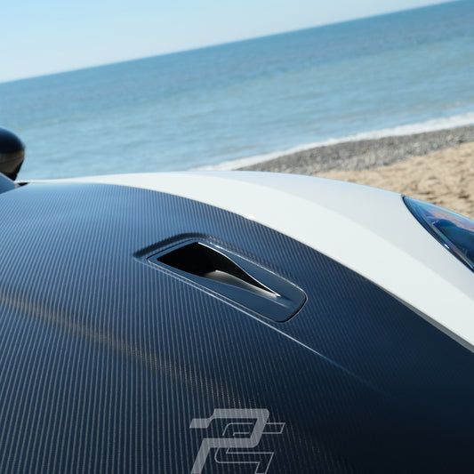 RS Style Dry Carbon Fiber Front Hood with NACA Air Duct - Porsche 981 & 718 & 991