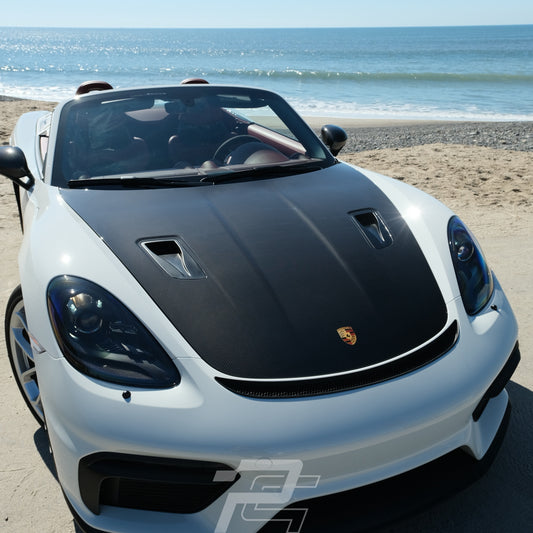 RS Style Dry Carbon Fiber Front Hood with NACA Air Duct - Porsche 981 & 718 & 991