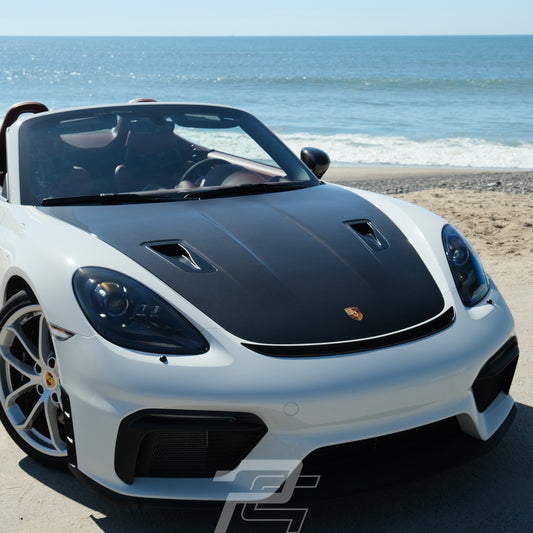 RS Style Dry Carbon Fiber Front Hood with NACA Air Duct - Porsche 981 & 718 & 991