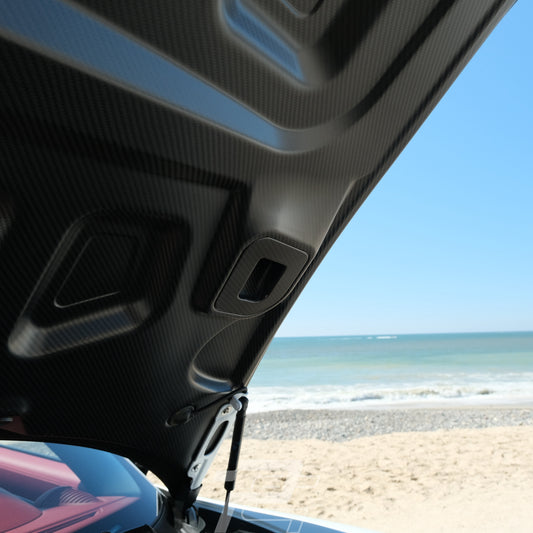 RS Style Dry Carbon Fiber Front Hood with NACA Air Duct - Porsche 981 & 718 & 991