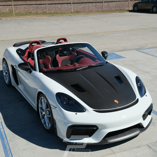 RS Style Dry Carbon Fiber Front Hood with NACA Air Duct - Porsche 981 & 718 & 991