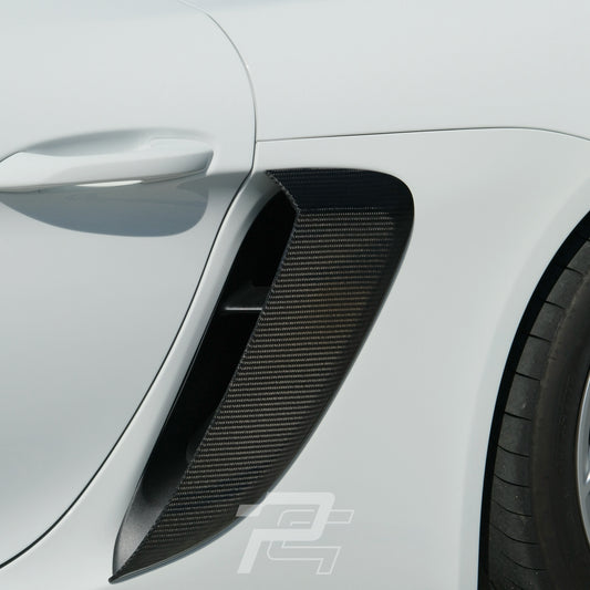 GT4RS Style Dry Carbon Fiber Side Air Intake Cover - Porsche 718 GT4/RS & Spyder/RS