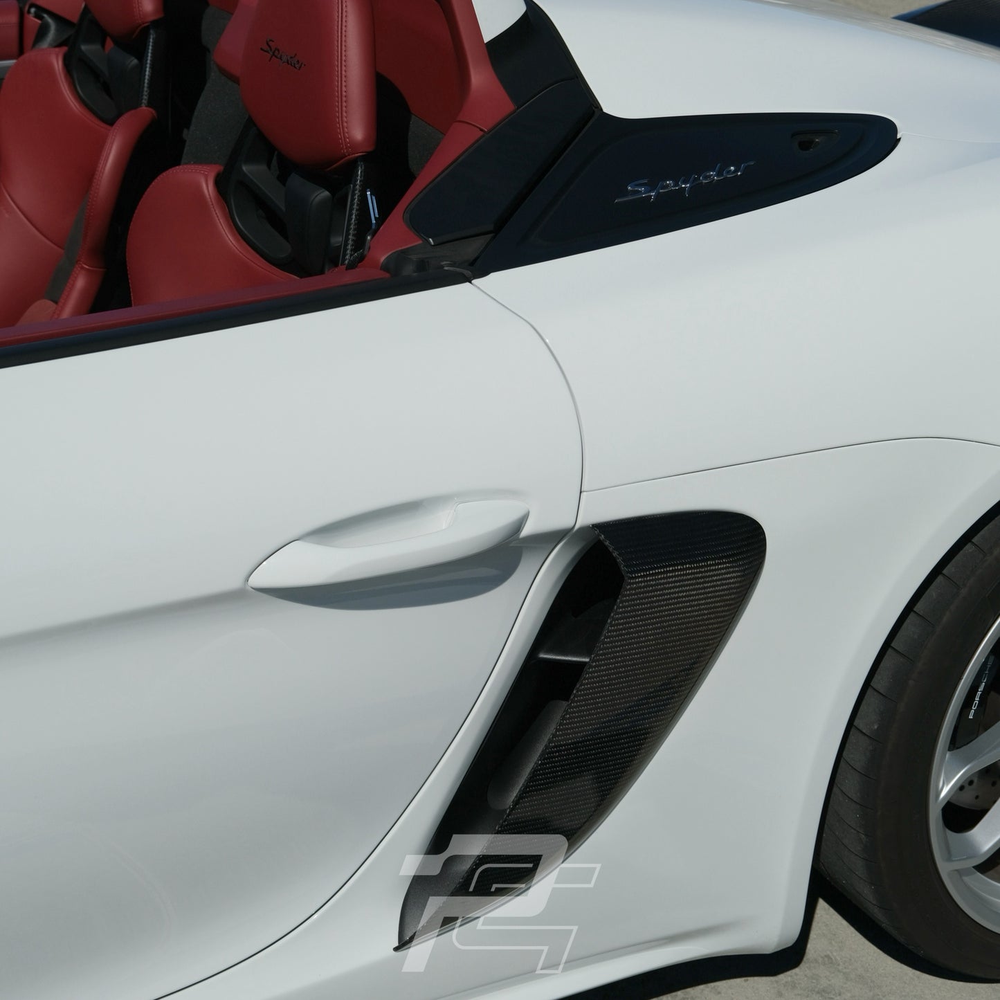 GT4RS Style Dry Carbon Fiber Side Air Intake Cover - Porsche 718 GT4/RS & Spyder/RS