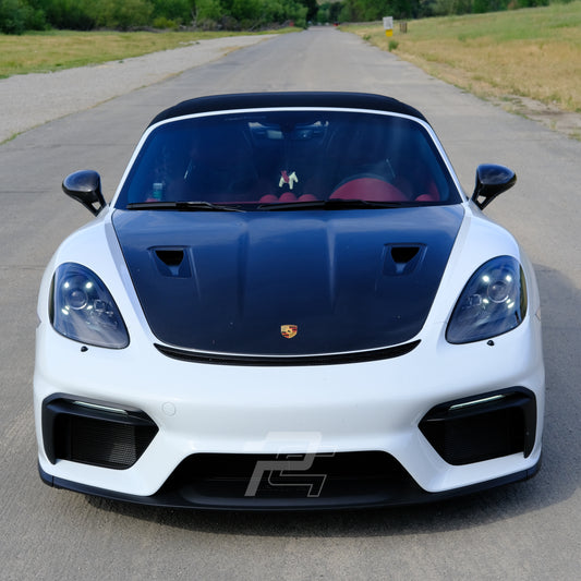 RS Style Dry Carbon Fiber Front Hood with NACA Air Duct - Porsche 981 & 718 & 991