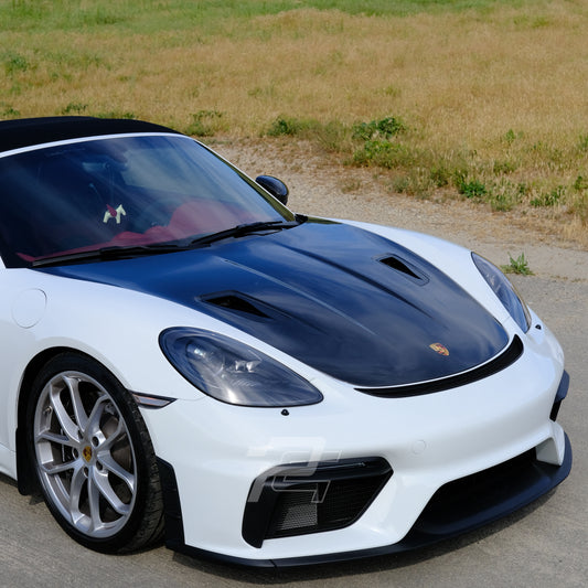 RS Style Dry Carbon Fiber Front Hood with NACA Air Duct - Porsche 981 & 718 & 991