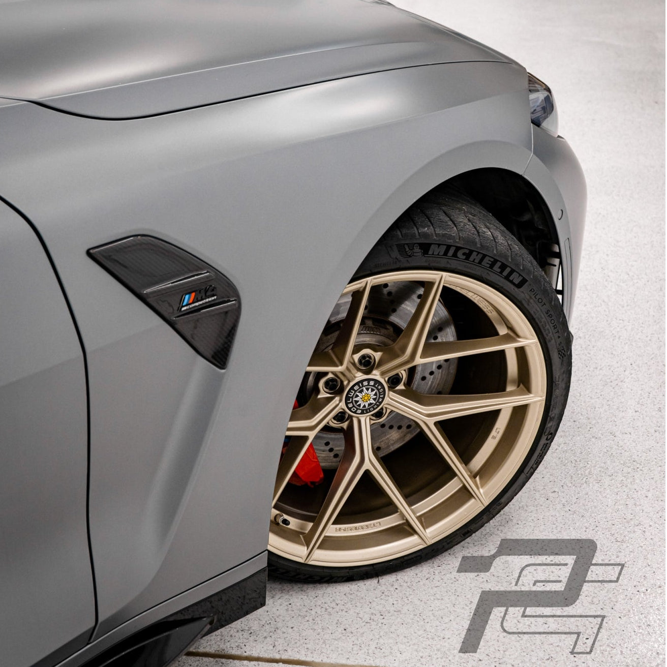 MP Style Dry Carbon Fiber Side Fender Vent Replacement Trim - BMW M3 G80/G81 & M4 G82/G83