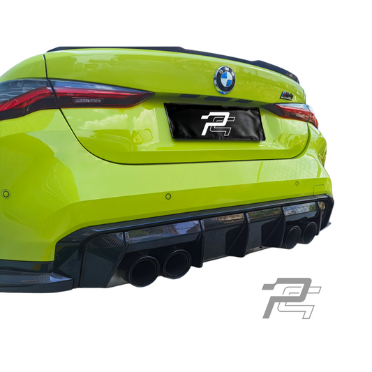 Euro Style Dry Carbon Fiber Rear Diffuser - BMW M3 G80/G81 & M4 G82/G83
