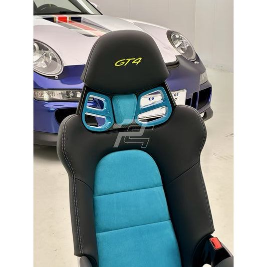 Custom Painted LWCB Seat Belt Pass Through Trim - Porsche 991 & 992 & 718 Lightweight Carbon Bucket Seats