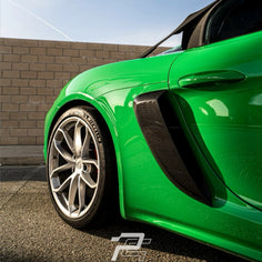 GT4RS Style Dry Carbon Fiber Side Air Intake Cover - Porsche 718 GT4/RS & Spyder/RS