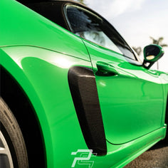 GT4RS Style Dry Carbon Fiber Side Air Intake Cover - Porsche 718 GT4/RS & Spyder/RS