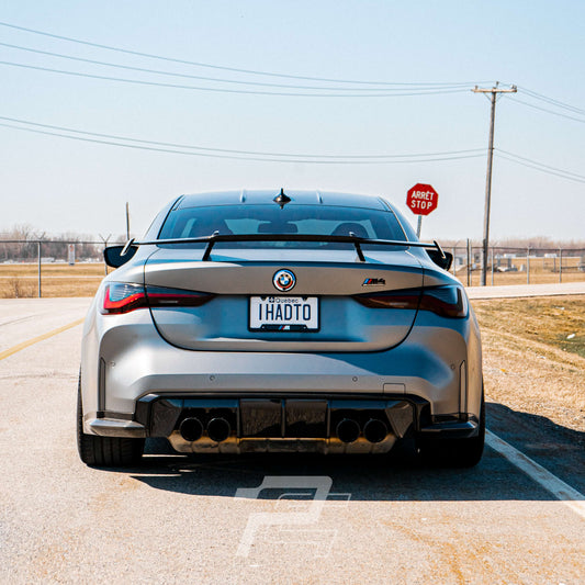 MP Style Dry Carbon Fiber Rear Spoiler High Wing - BMW M2 G87 & M3 G80 & M4 G82/G83