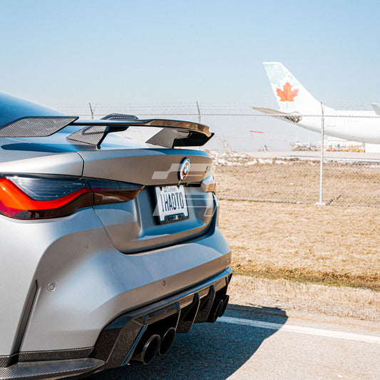 MP Style Dry Carbon Fiber Rear Spoiler High Wing - BMW M2 G87 & M3 G80 & M4 G82/G83