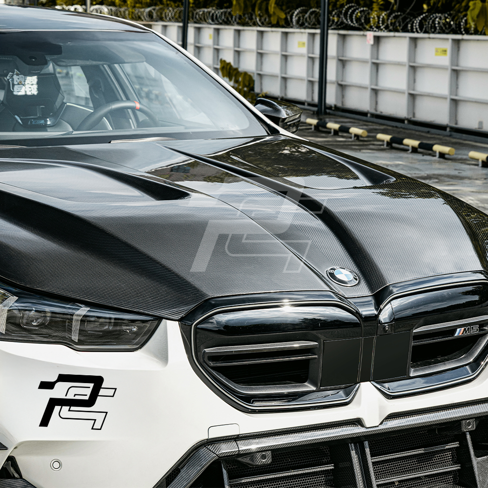 SQ Style Carbon Fiber Vented Front Hood - BMW M5 G90 G99 & 5 Series G60