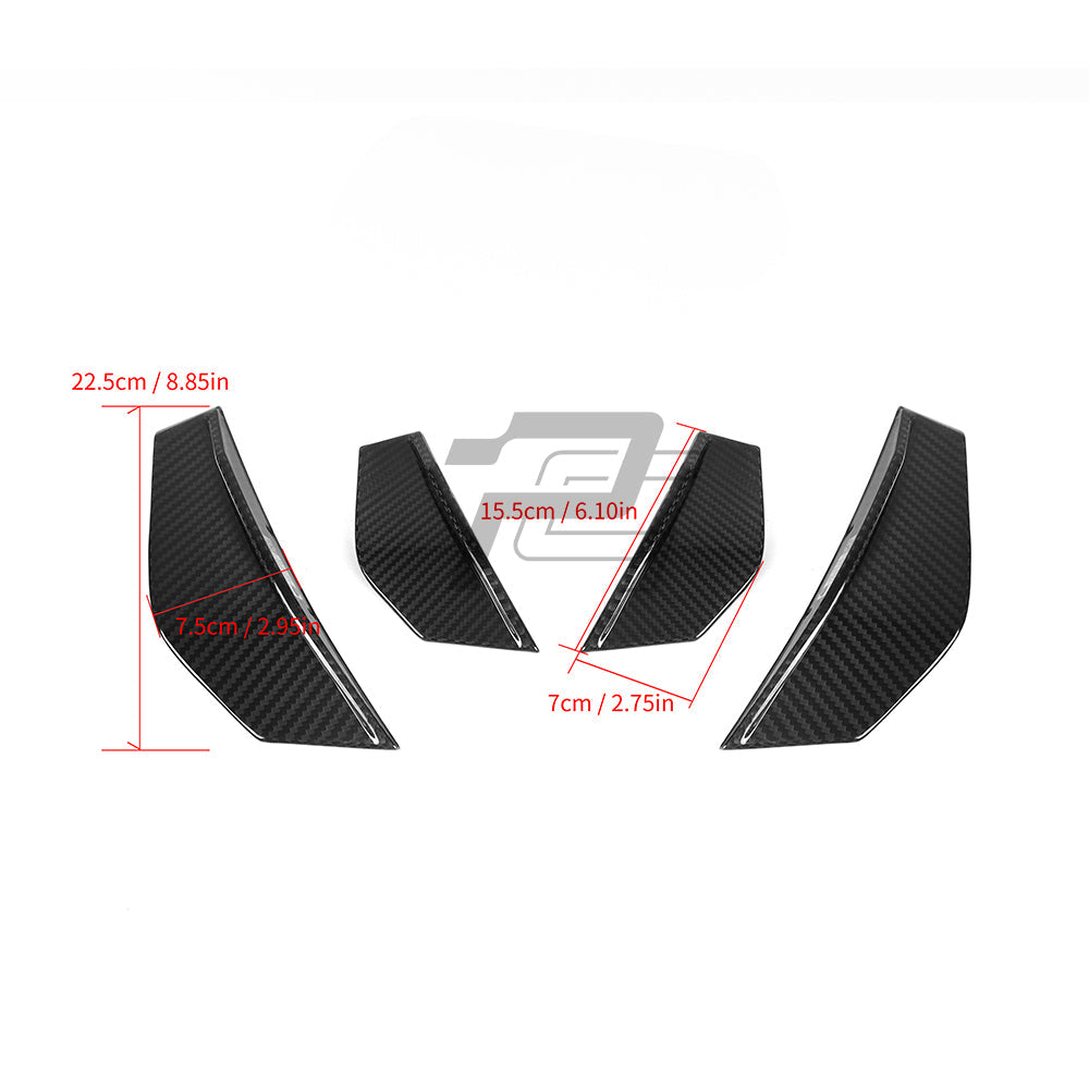 SQ Style Carbon Fiber Front Canards - BMW M2 F87