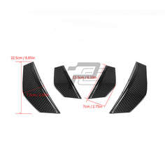 SQ Style Carbon Fiber Front Canards - BMW M2 F87