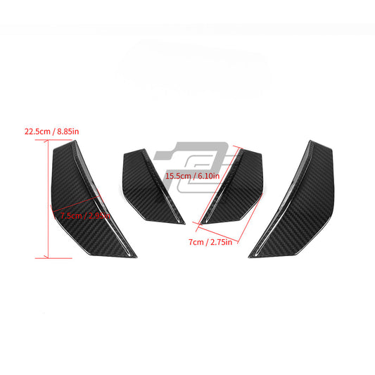 SQ Style Carbon Fiber Front Canards - BMW M2 F87