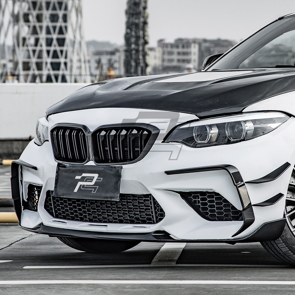 SQ Style Carbon Fiber Front Vent Trim - BMW M2 F87 Competition