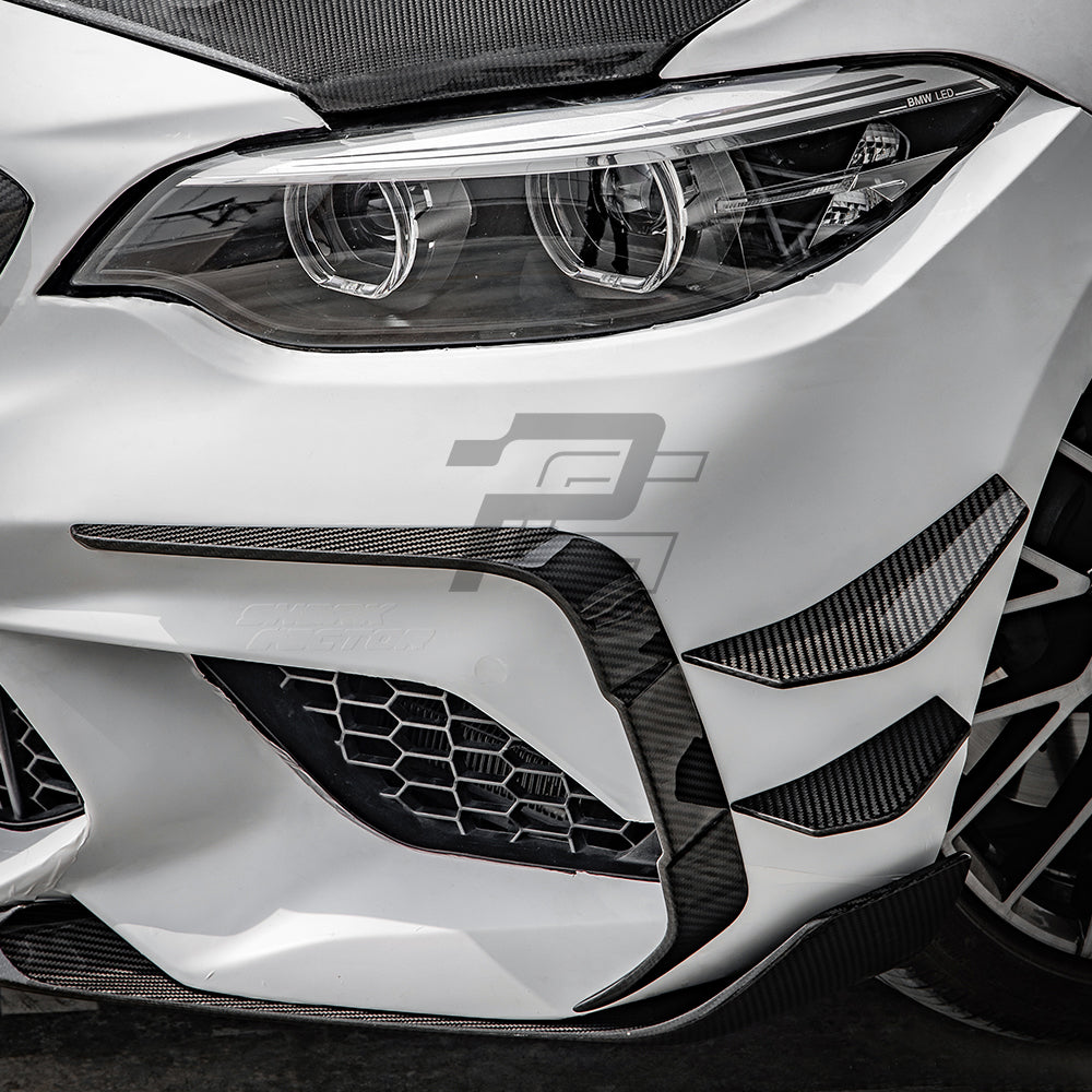 SQ Style Carbon Fiber Front Vent Trim - BMW M2 F87 Competition