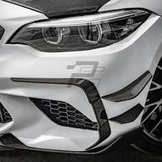 SQ Style Carbon Fiber Front Vent Trim - BMW M2 F87 Competition