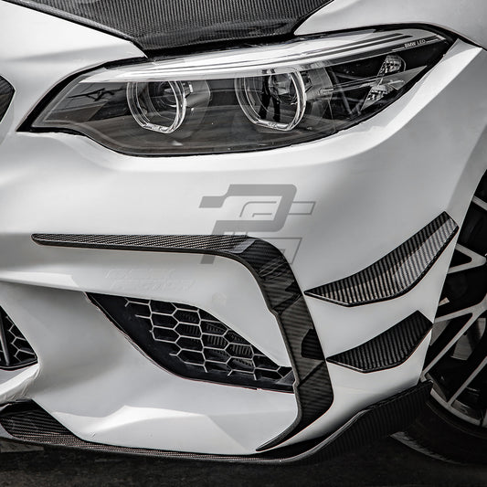 SQ Style Carbon Fiber Front Vent Trim - BMW M2 F87 Competition