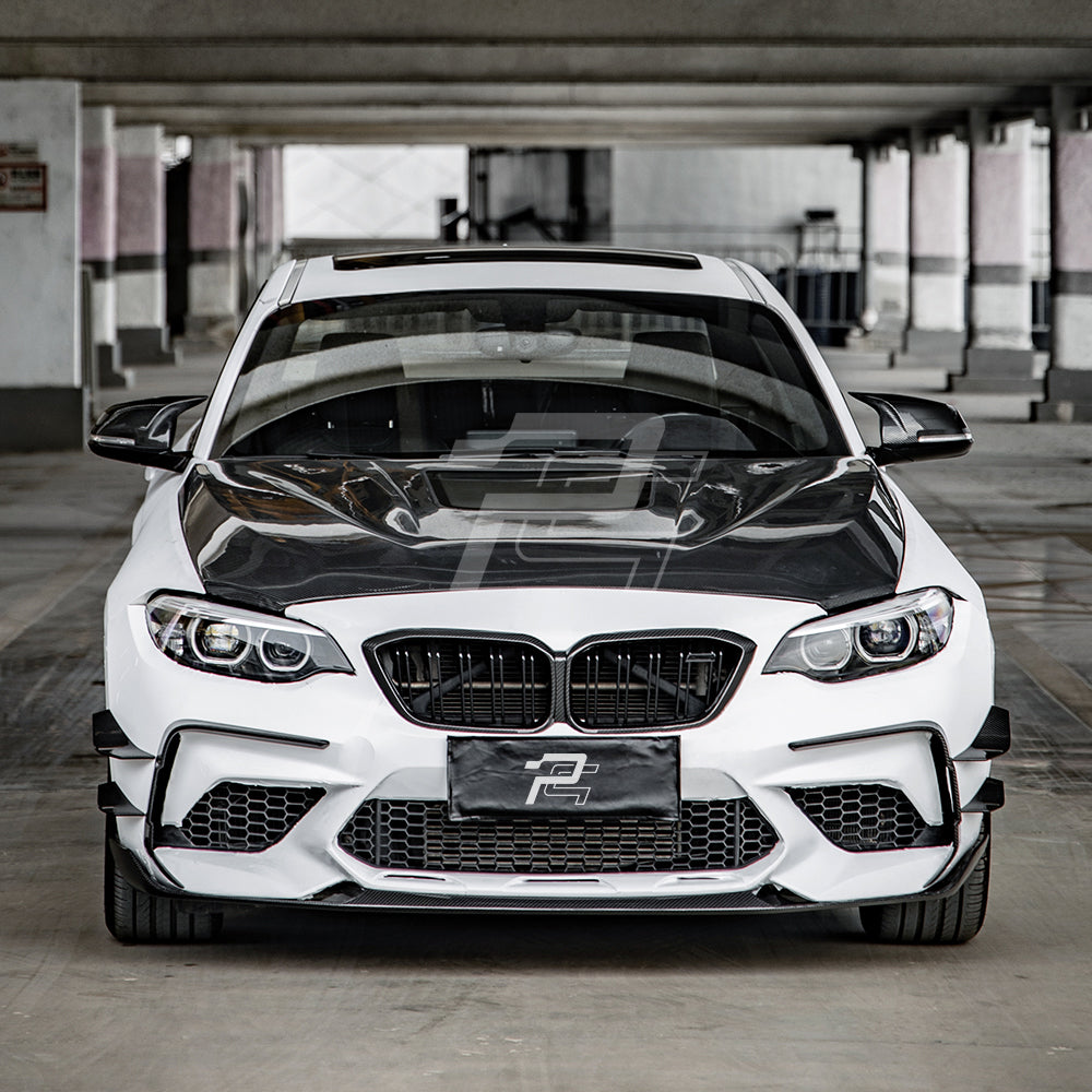 SQ Style Carbon Fiber Front Vent Trim - BMW M2 F87 Competition