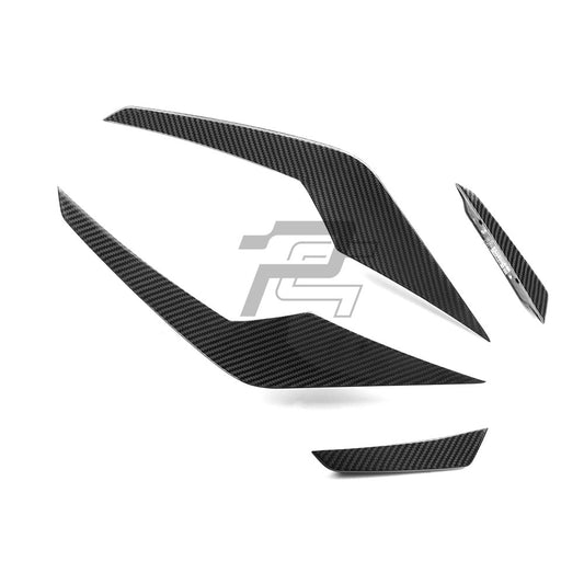 SQ Style Carbon Fiber Front Canards - BMW M5 G90 G99