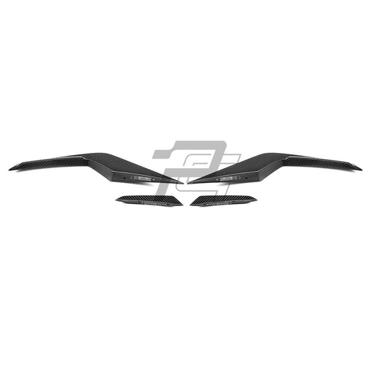 SQ Style Carbon Fiber Front Canards - BMW M5 G90 G99