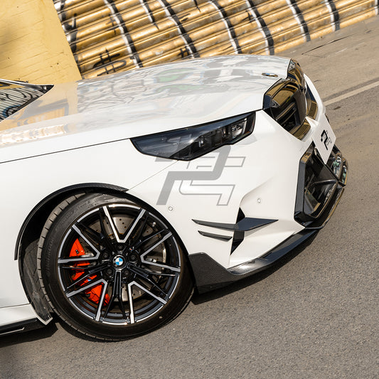 SQ Style Carbon Fiber Front Canards - BMW M5 G90 G99