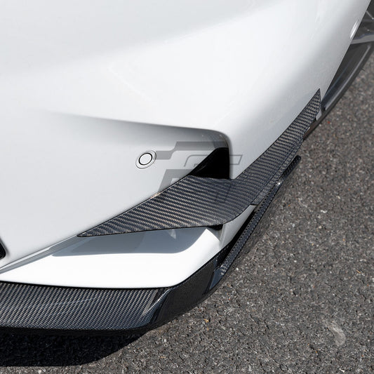 SQ Style Carbon Fiber Front Canards - BMW M5 G90 G99