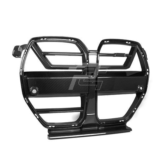 SQ Style Carbon Fiber Front Grill V1 - BMW M3 G80 G81 & M4 G82 G83