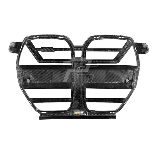 SQ Style Carbon Fiber Front Grill V1 - BMW M3 G80 G81 & M4 G82 G83