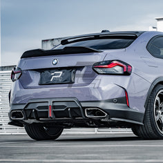 SQ Style Carbon Fiber Side Rear Diffuser - BMW G42 2 Series