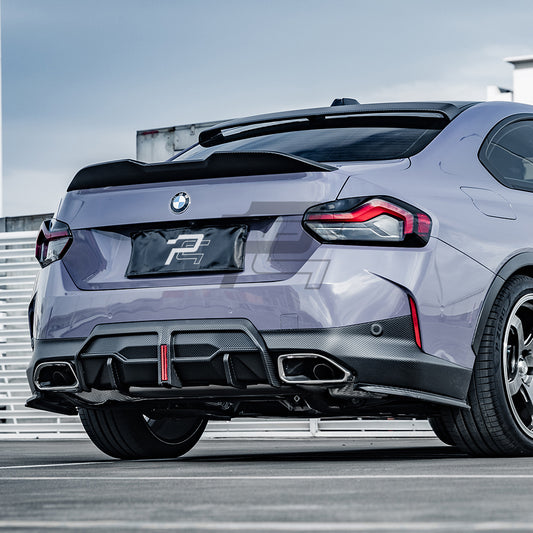 SQ Style Carbon Fiber Side Rear Diffuser - BMW G42 2 Series