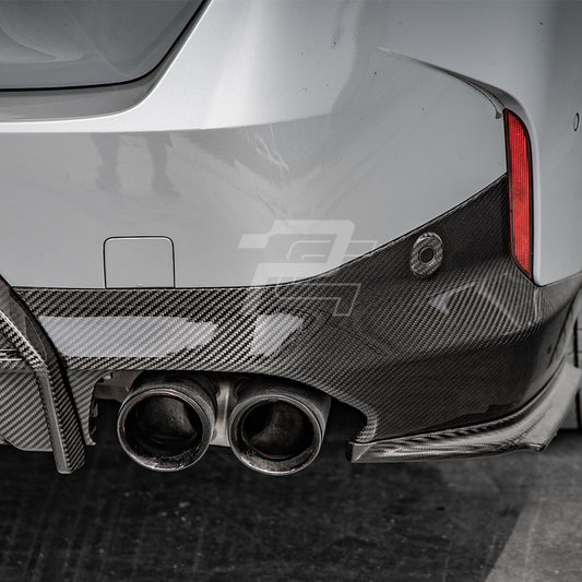 SQ Style Carbon Fiber Side Rear Diffuser - BMW G42 2 Series