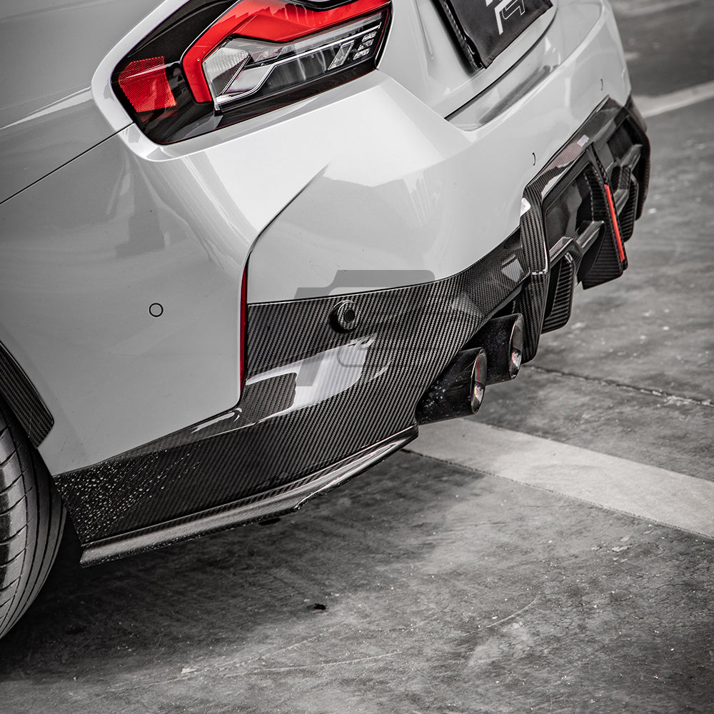 SQ Style Carbon Fiber Side Rear Diffuser - BMW G42 2 Series