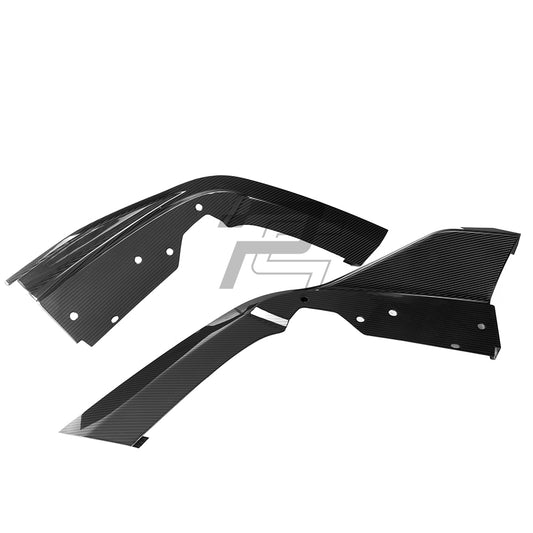 SQ Style Carbon Fiber Diffuser With Brake Light - BMW X6M F96