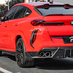 SQ Style Carbon Fiber Rear Vent Trim - BMW X6M F96 LCI