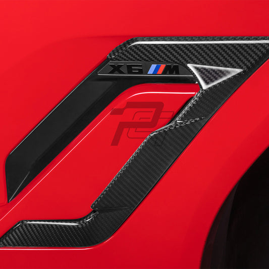 SQ Style Carbon Fiber Side Fender Trim - BMW X6M F96 LCI