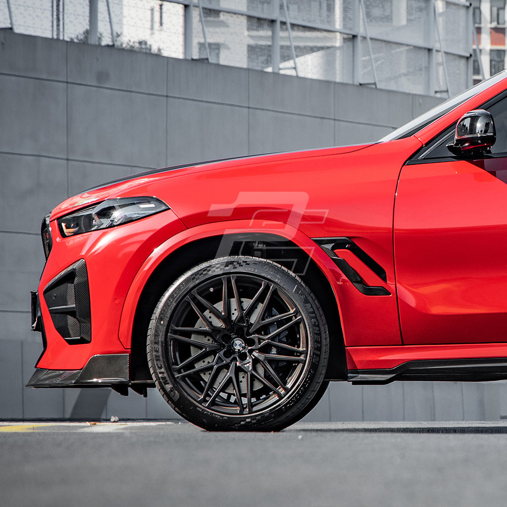 SQ Style Carbon Fiber Side Fender Trim - BMW X6M F96 LCI