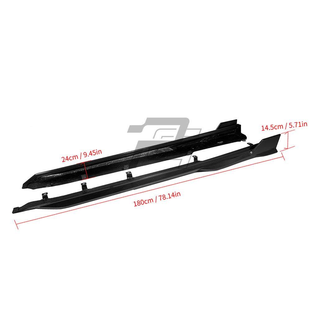 SQ Style Carbon Fiber Side Skirt - BMW X5M F95 & X5 G05