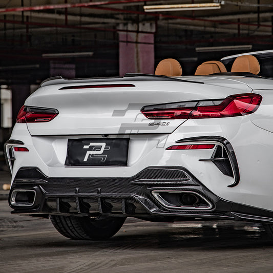 SQ Style Carbon Fiber Diffuser - BMW 8 Series G14/G15