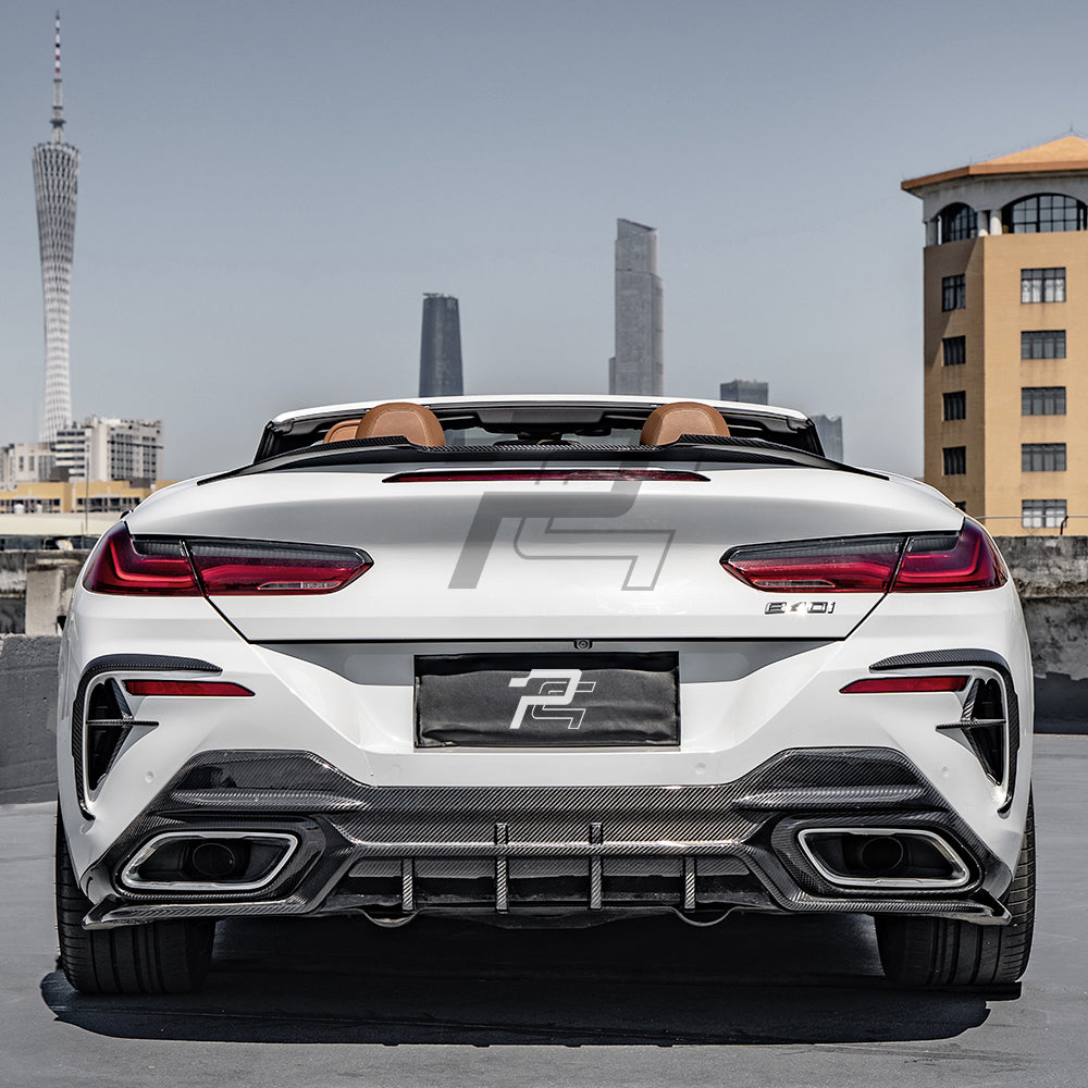 SQ Style Carbon Fiber Diffuser - BMW 8 Series G16