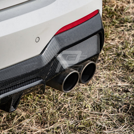 SQ Style Carbon Fiber Diffuser - BMW 4 Series G22/G23