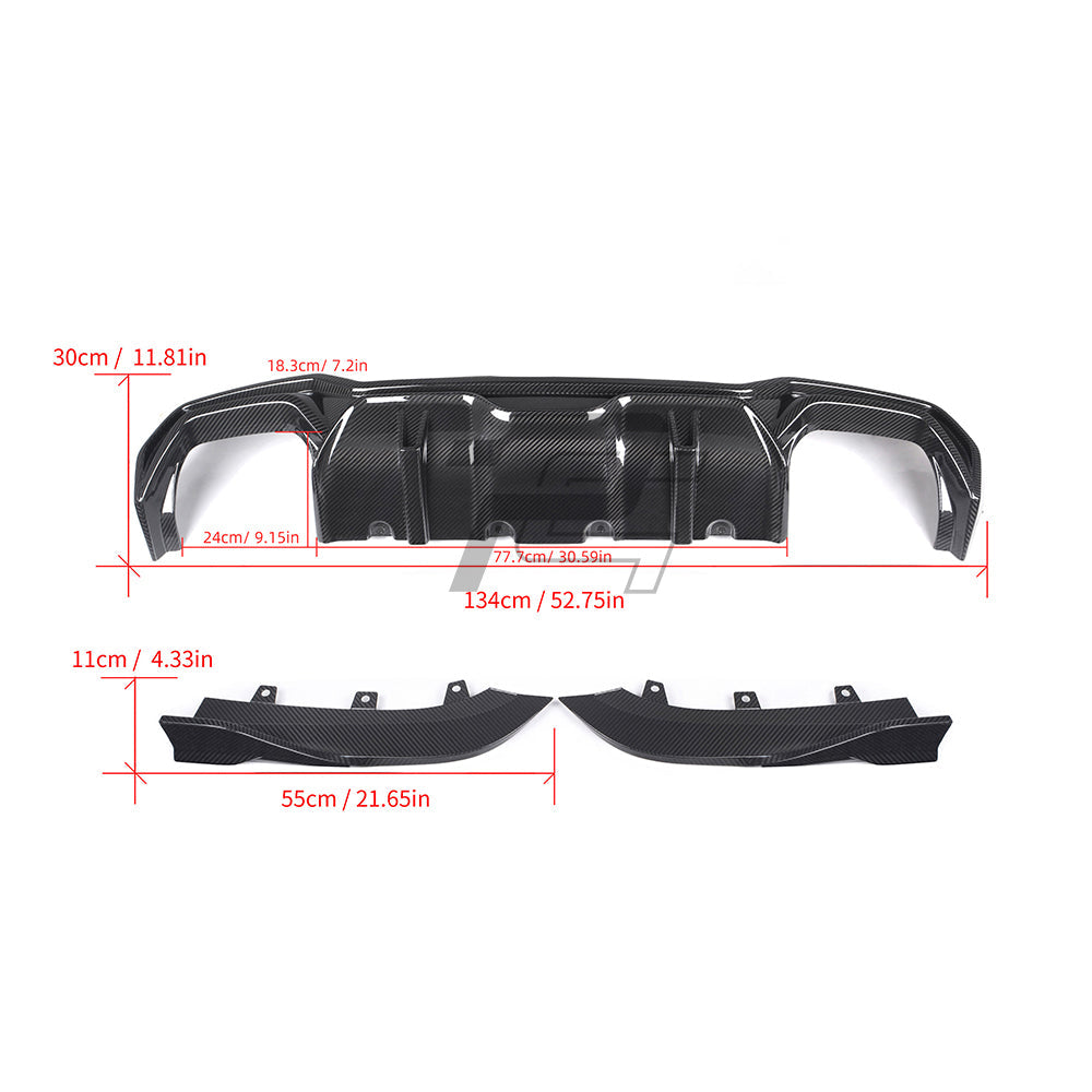 SQ Style Carbon Fiber Diffuser - BMW 4 Series G22/G23